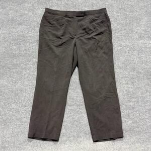 Focus 2000 Pants Womens 20W Black Pleated Twill Dress Trousers Stretch Office